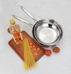 Chảo Inox 304 liền khối miệng rót Kalpen Zenger