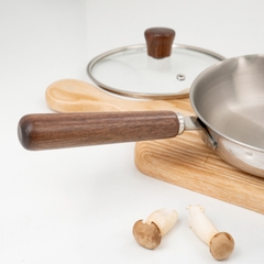 Chảo Inox 304 liền khối miệng rót Kalpen Baby Rinmer RM16 16cm