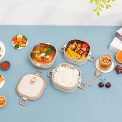 Hộp cơm 3 tầng Inox 304 Kalpen AR11 2.1L