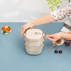 Hộp cơm 3 tầng Inox 304 Kalpen AR11 2.1L