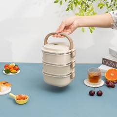 Hộp cơm 3 tầng Inox 304 Kalpen AR11 2.1L