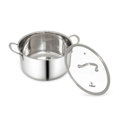 Bộ nồi chảo 5 món Inox 304 liền khối Kalpen Kampfer KF3 16-20-24 chảo 24cm