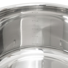 Bộ nồi chảo 5 món Inox 304 liền khối Kalpen Kampfer KF3 16-20-24 chảo 24cm