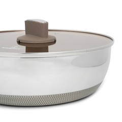 Chảo Inox 304 liền khối phủ Titanium Kalpen Shield
