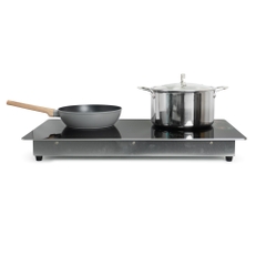 Bếp từ đôi Kalpen IK6 4000W kính viền nhôm