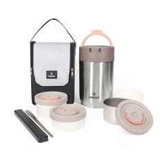 Hộp cơm giữ nhiệt Inox 304 3 ngăn Kalpen I1 2L