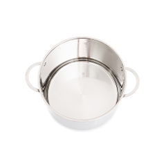 Nồi luộc gà Inox 5 lớp đáy kèm xửng Kalpen L30Pro 30cm