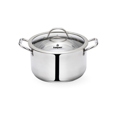 Bộ 3 nồi Inox 5 lớp đáy thành cao Kalpen Glanzer GL1 18-20-24cm