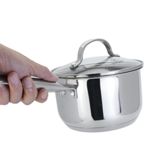 Quánh Inox chống dính 5 lớp đáy Kalpen Lermat L16 16cm