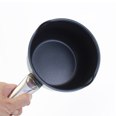 Quánh Inox chống dính 5 lớp đáy miệng rót Kalpen Lermat L14 14cm