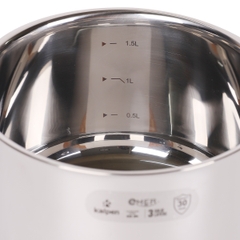 Quánh Inox 304 liền khối Kalpen Emer EM16 16cm
