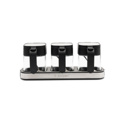 Bộ 3 hộp đựng gia vị thuỷ tinh Kalpen SB3