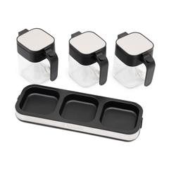 Bộ 3 hộp đựng gia vị thuỷ tinh Kalpen SB3