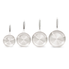 Chảo Inox 304 liền khối Kalpen Schritt SC28 28cm