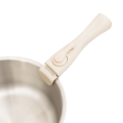 Bộ nồi chảo 3 món Inox 304 liền khối cán rời Kalpen TA1 16-20 chảo 26cm