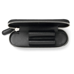 Bao Da 2 Bút Graf Von Faber-Castell Standard Zipper Case Cashmere Black