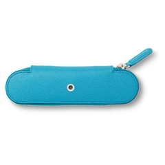 Bao Da 2 Bút Graf Von Faber-Castell Standard Zipper Case Epsom Gulf Blue