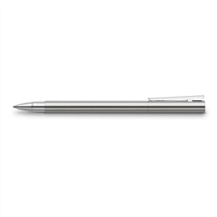 Bút Dạ Bi Faber-Castell Neo Slim Stainless Steel Silver Shiny