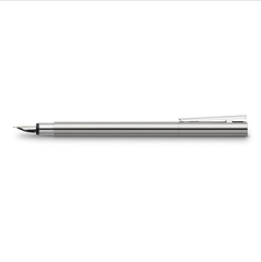 Bút Máy Faber-Castell Neo Slim Stainless Steel Silver Shiny