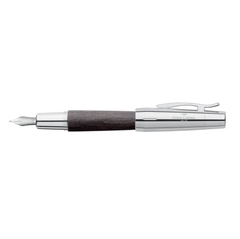 Bút Máy Faber-Castell E-Motion Pearwood Chrome Black