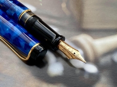 Bút Máy Aurora Optima Auroloide Cobalt Blue