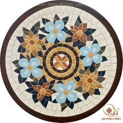 Bàn trà, cafe bằng Gốm Mosaic - Họa tiết Hoa Trạng Nguyên