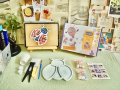 Bộ kit tự làm tranh ghép gốm Cánh Cam