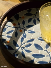Khay Gốm Mosaic Bát Tràng - Họa Tiết Bình An