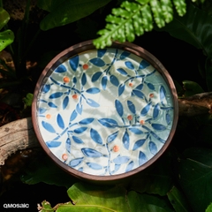 Khay Gốm Mosaic Bát Tràng - Họa Tiết Bình An