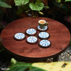 Khay Gốm Mosaic Bát Tràng - Họa Tiết Bình An