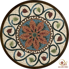 Bàn trà, cafe bằng Gốm Mosaic - Họa tiết Olive