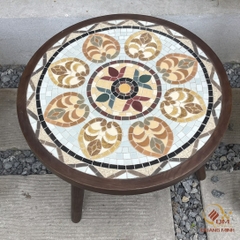 Bàn trà, cafe bằng Gốm Mosaic - Họa tiết Diệp Đề