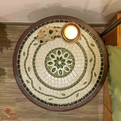 Bàn trà, cafe bằng Gốm Mosaic - Họa tiết Thanh Diệp