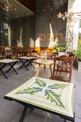 Bàn trà, cafe bằng Gốm Mosaic - Họa tiết Thanh Diệp