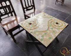 Bàn trà, cafe bằng Gốm Mosaic
