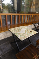 Bàn trà, cafe bằng Gốm Mosaic