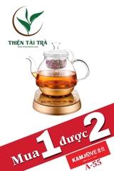 Ấm Điện Bàn Trà Thông Minh 2 tính năng (pha trà hoa cách thủy) Kamjove A-55