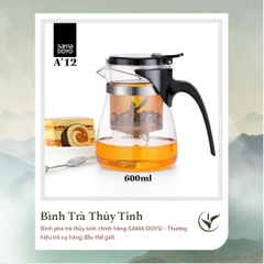 Bình Trà Thủy Tinh SAMADOYO A-12 (600ml)