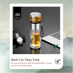 Bình Pha Trà Cá Nhân SAMADOYO-Thép Bạc C-007 (238ml)