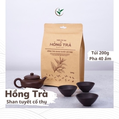 Hồng Trà Shan Tuyết Cổ Thụ 1 tôm 1 lá - Túi 200gram tiêu dùng