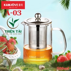 Ấm Pha Trà Thủy Tinh Kamjove A-03 (500ml)