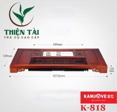Bộ Bàn Trà Ấm Điện Chính Hãng Kamjove K-818 (Gỗ Cẩm Lai)