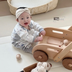 Xe đẩy gỗ và đồ chơi tư duy cao cấp / Wooden trolley