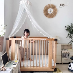Bộ nôi cũi Faroro gỗ sồi nhập khẩu cao cấp / Faroro Crib