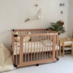 Bộ nôi cũi Faroro gỗ sồi nhập khẩu cao cấp / Faroro Crib