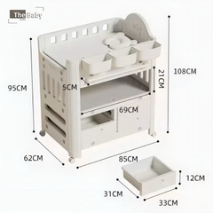 Bộ xe thay tã LIONF đa năng cao cấp / Lionf Shelf
