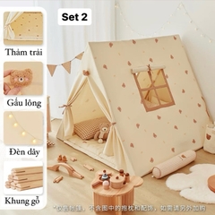 Bộ lều Belle trẻ em nhập khẩu cao cấp / Belle Tent