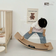 Bộ kệ gỗ bập bênh INO trẻ em nhập khẩu cao cấp