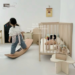 Bộ kệ gỗ bập bênh INO trẻ em nhập khẩu cao cấp