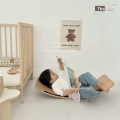 Bộ kệ gỗ bập bênh INO trẻ em nhập khẩu cao cấp